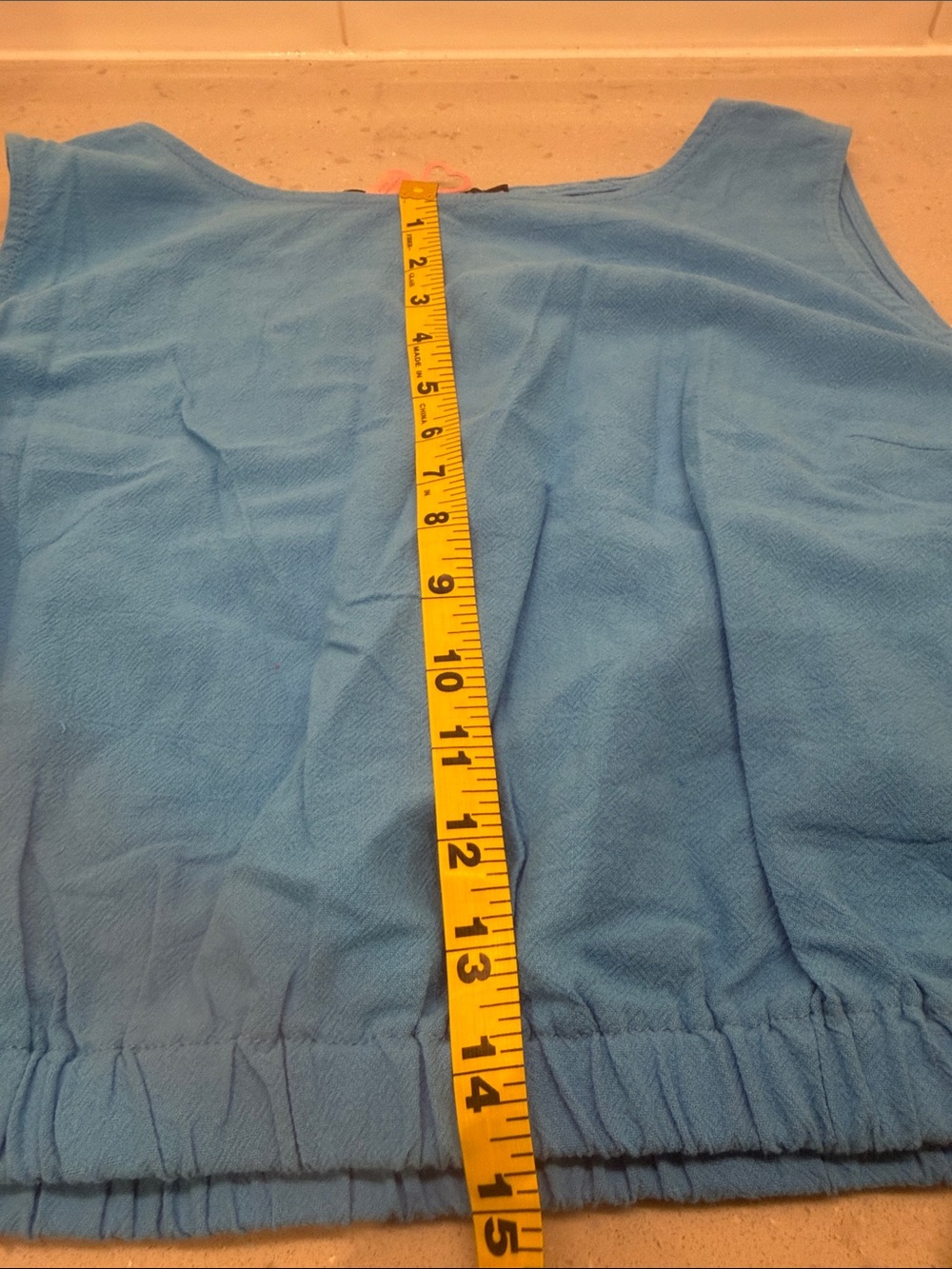 NWT summer matching set. Blue elastic waist shorts and crop top. - Picture 10 of 10